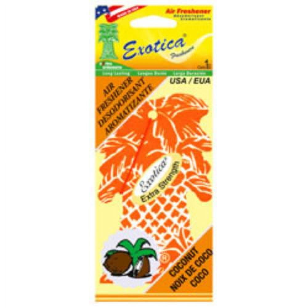 Exotica Fresheners PT1COC Air Freshener Coconut/single Trilingual