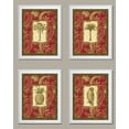 thumbnail image 1 of Exotica Palm I Tropical Arabian Pineapple, Palm Tree's and Parrot; Four Framed 8X10 Poster Prints …, 1 of 1