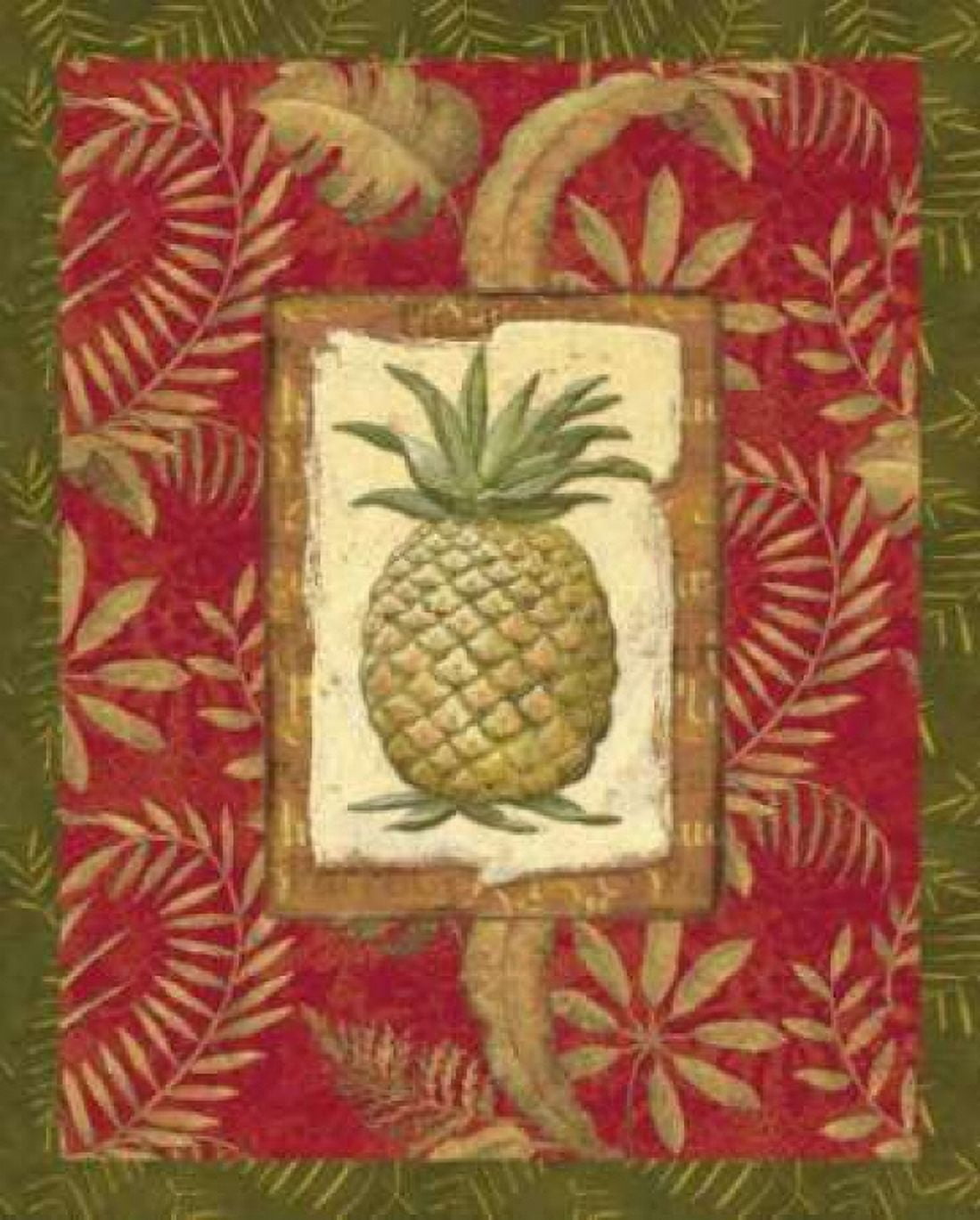 Exotica Pineapple Canvas Art - Charlene Audrey (20 x 24)