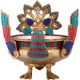 thumbnail image 1 of Exoticindia Peacock Urli DÃ©cor Multicolor, 1 of 2