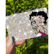 ExotixCard The Original Reflective Sticker Ultra Bling Debit - Credit Card Skin Shiny Removable Cover Especially Bright Back Information, No Bubble, Waterproof Card Cover Silver