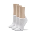 thumbnail image 1 of No Nonsense Women’s Polyester No-Show Socks, 3-Pair Pack, White, One Size, 1 of 1