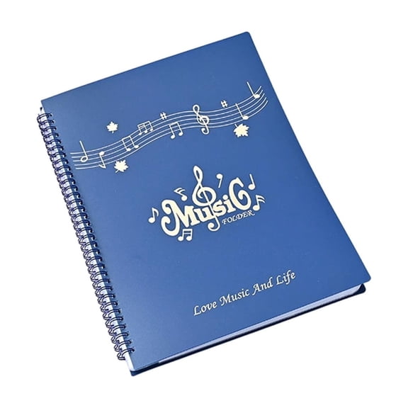 Expand Sheet Music Folder, A4 Multi-Functional Sheet Binder, Transparent Insert Sheet, for Editing Documents, Drawings, and Study Materials (Blue)