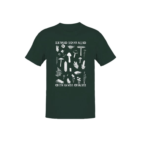 Expand Your Mind: Nature Design Men's T-shirt Forest Green