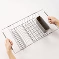 thumbnail image 1 of Expandable 2-Piece Over the Sink Space Saving Dish Drying Rack with Utensil Holder, Grey, 1 of 5