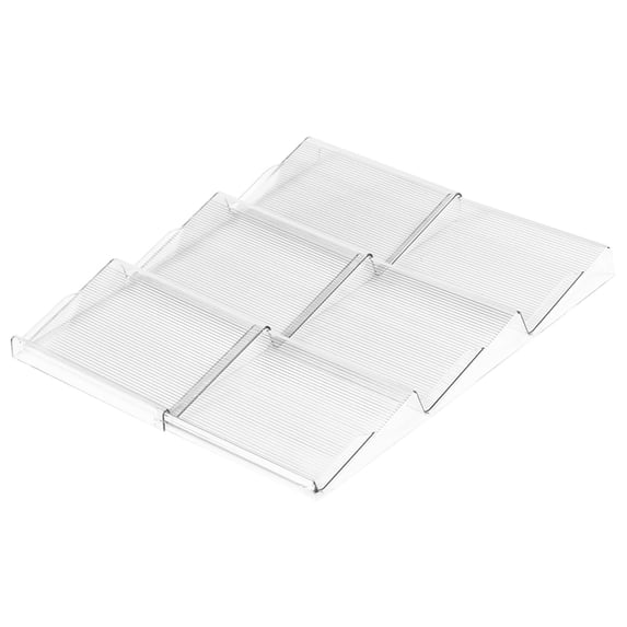 Expandable 3-Tier Kitchen Cabinet Spice Drawer Organizer with Jar Rack ...