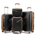 thumbnail image 1 of Expandable 4-Piece Spinner Luggage Set, Lightweight Polypropylene Hard Shell with TSA Lock and 360° Wheels, 1 of 10