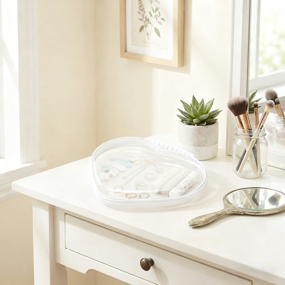 Expandable ABS Travel Storage Bag Organizer, Waterproof Compression Packing Cube with Modular Compartments, White, S/M/L Sizes for Luggage Organization