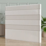 Expandable Accordion Kraft Paper Room Divider, Foldable Adjustable Freestanding Partition Screen for Home & Commercial Decor
