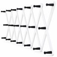 Expandable Accordion Wall Hanger, 16” High with 20 Peg Hooks, White ...
