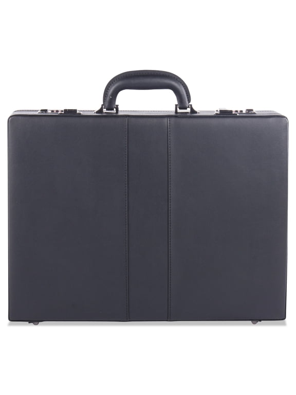 Expandable Attache Case, 13 x 3.5 x 18, Black