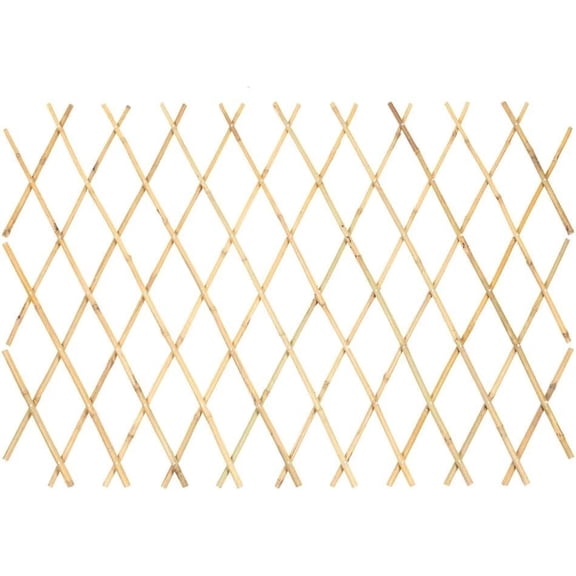 Expandable Bamboo Trellis, Expandable Fence 48 by 72 inch, Bamboo Lattice Fence for Dog, Pet, Climbing Plants, Vine, Ivy, Rose
