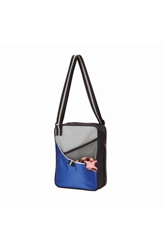Expandable Blue Sling Tablet Bag