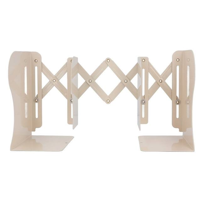 Expandable Bookends All Metal Structure Stainless Steel Adjustable
