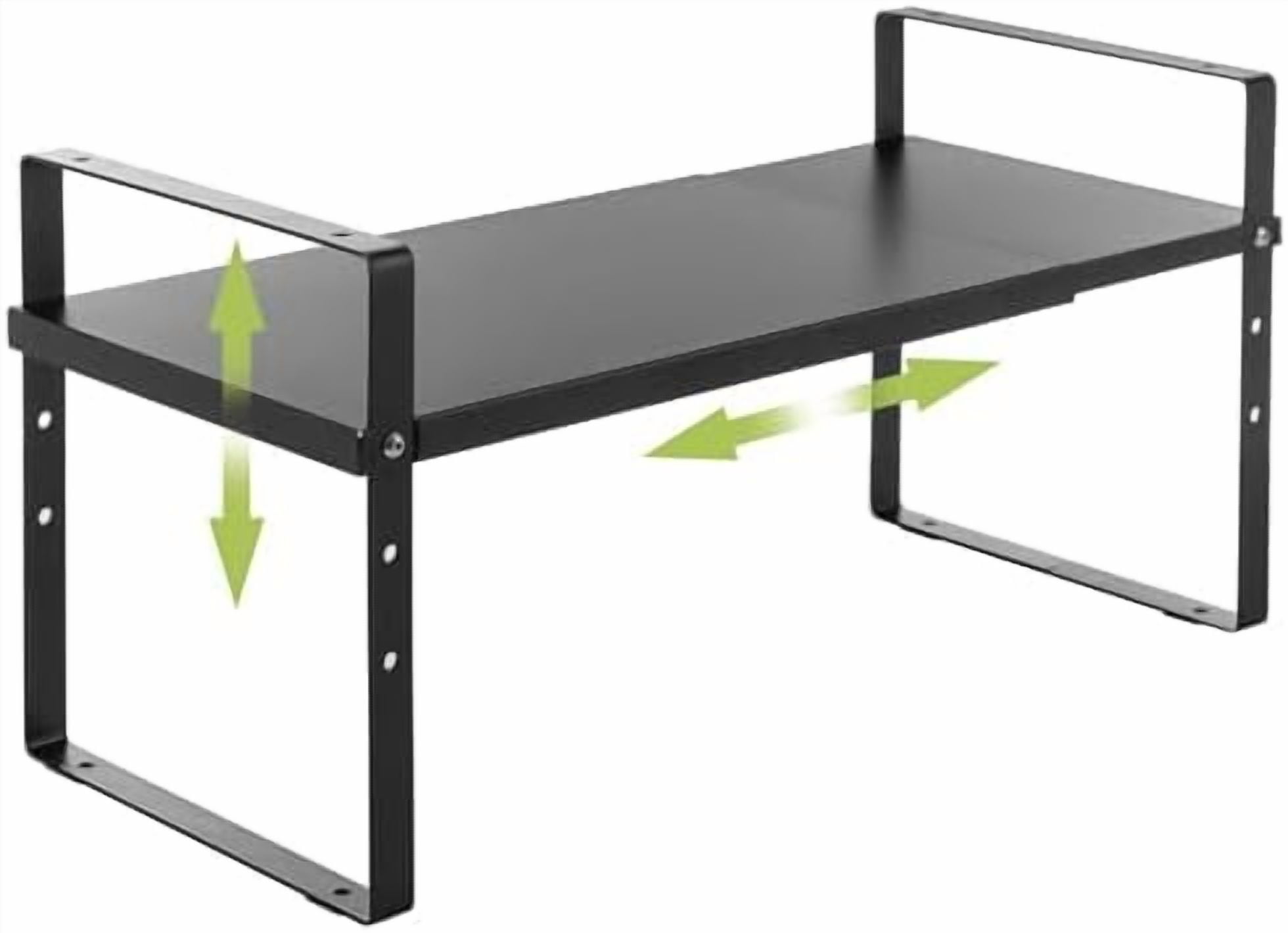 Expandable Cabinet Shelf Organizer Rack, Stackable Kitchen Counter ...