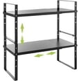 Expandable Shelf Organizer Rack, Stackable Kitchen Countertop