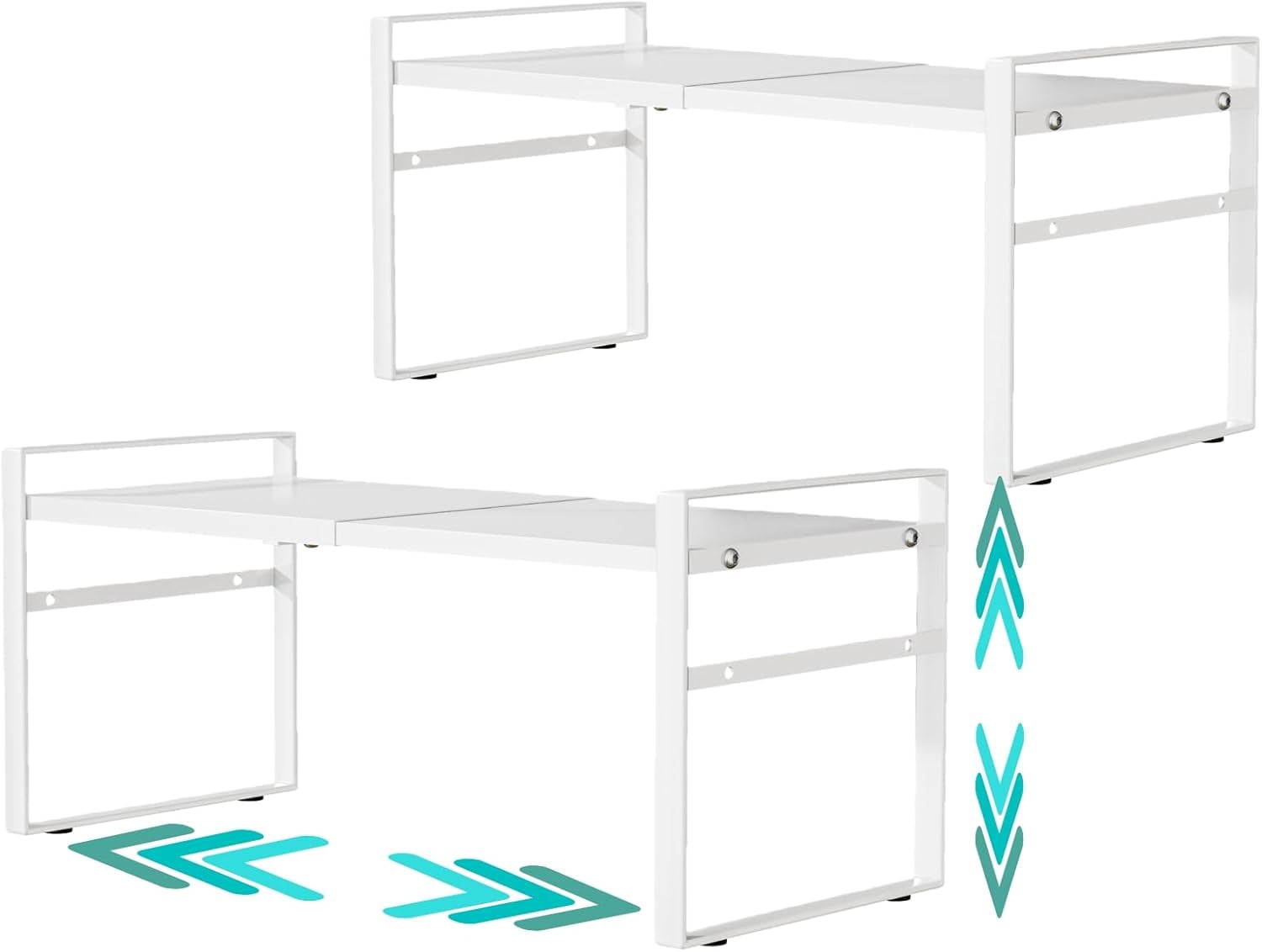 Expandable Cabinet Shelf Organizer Riser for Kitchen Pantry Cupboard ...