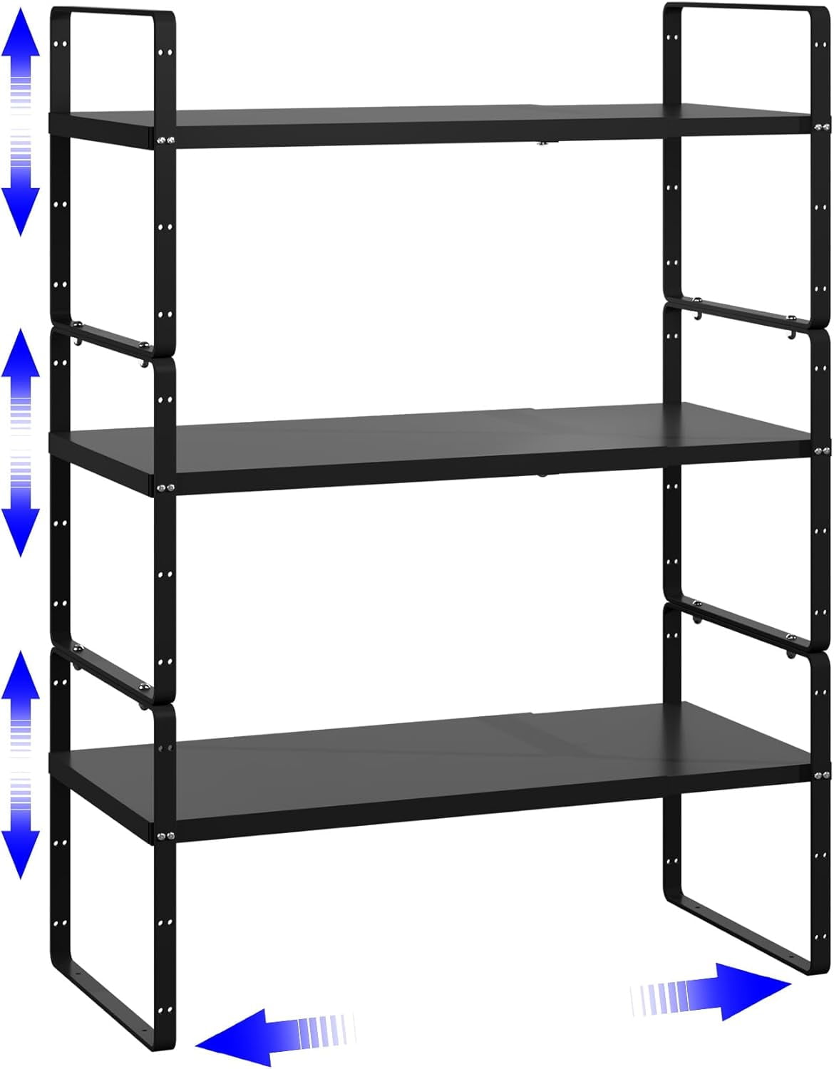 Expandable Shelf Organizer, Stackable Kitchen Pantry Counter