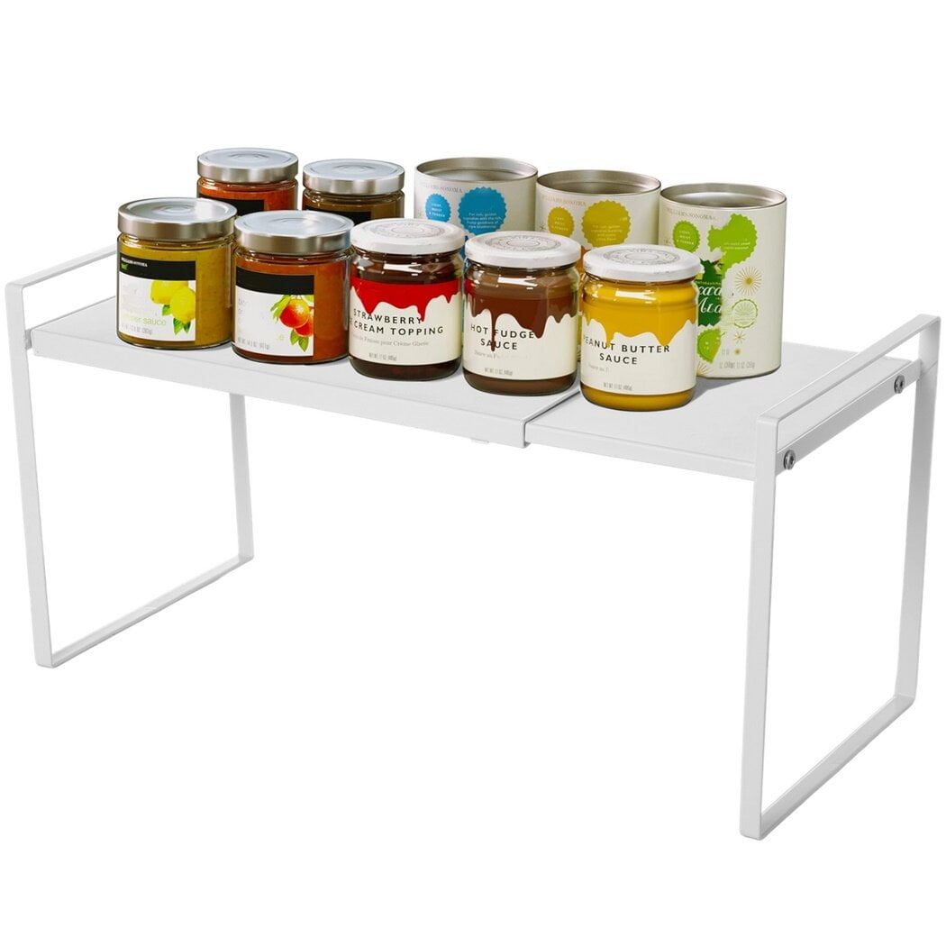 Expandable Shelf Organizer, Storage Rack Shelf Riser for