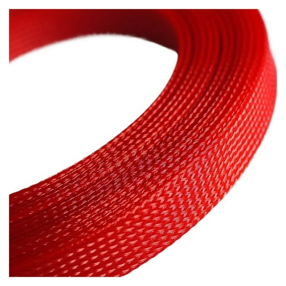 Othmro 5mx3mm Red PET Cable Wire Wrap Braided