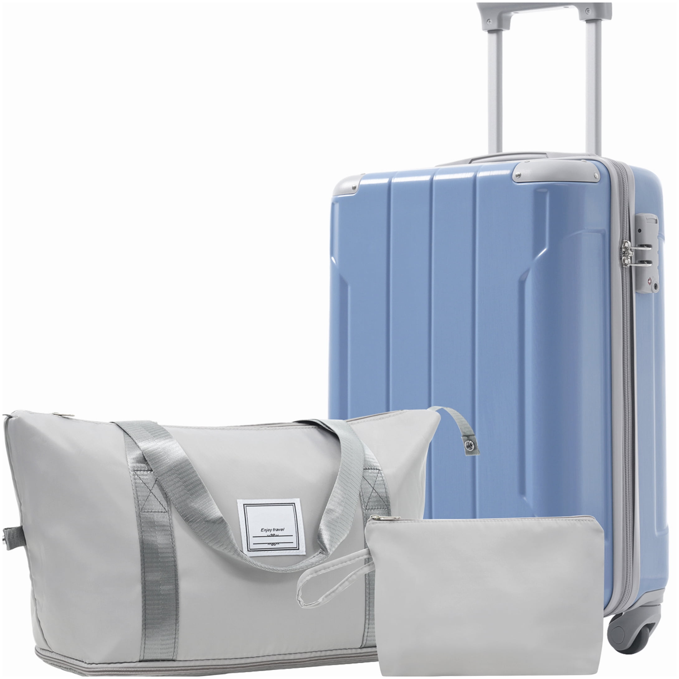 Expandable Carry-On Luggage Set 3-Piece with TSA Lock, Spinner Wheels, and Lightweight ABS Shell