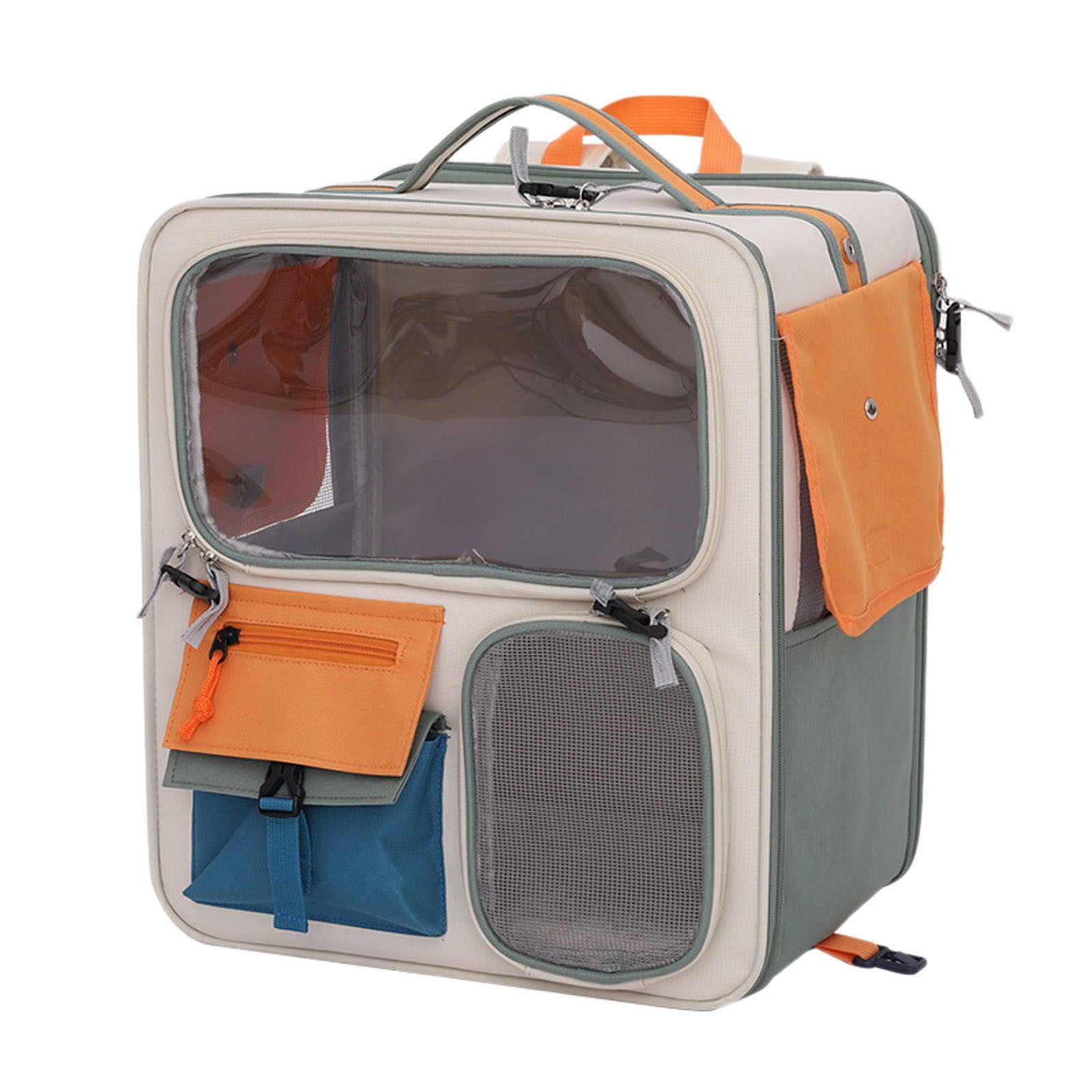 Expandable Cat Backpack Carrier, Airline Approved Pet Travel Backpack for Large Cats Small Dogs Ventilated Lightweight Outdoor Use(Gray,One Size)