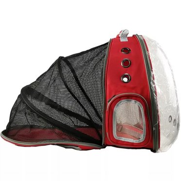 Back Expandable Cat Backpack, Fit Up To 12 Lbs, Space Capsule Bubble Window Pet Carrier Backpack For Cat And Small Puppy Grey