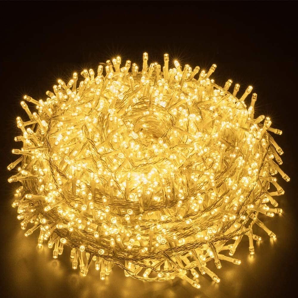 Expandable Christmas Lights Indoor Outdoor, 33FT 100 LED Waterproof