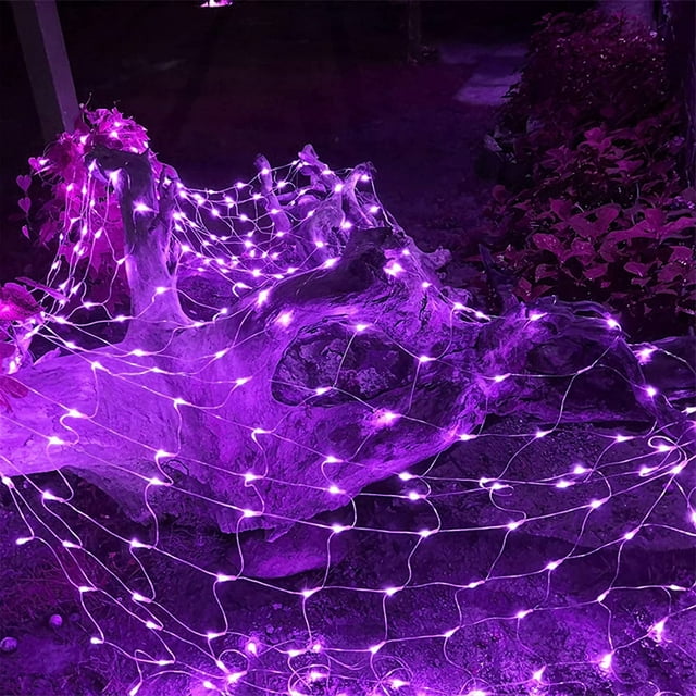Expandable Christmas Net Lights Outdoor 5ft x 5ft 96 Led Mesh Fairy