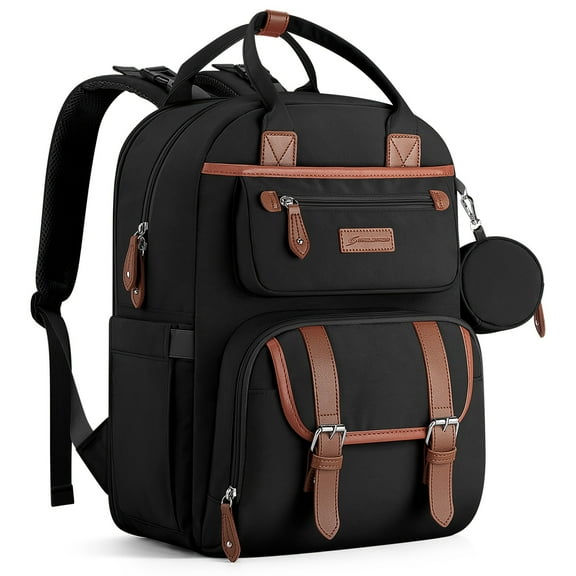 Expandable Diaper Backpack 6-8gal for Moms Dads, TSA-Approved Baby Bag with Changing Pad & Stroller Straps, Durable Polyester Travel Backpack Grey