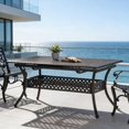thumbnail image 1 of Expandable Dining Table – Extendable Outdoor Dining Table, Suitable for Backyard, Patio, Garden, Poolside, 1 of 14