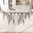 thumbnail image 1 of Expandable Dining Table Set with Black Metal Legs / Comfortable Seating, Space-Saving for Small Kitchens, 1 of 7