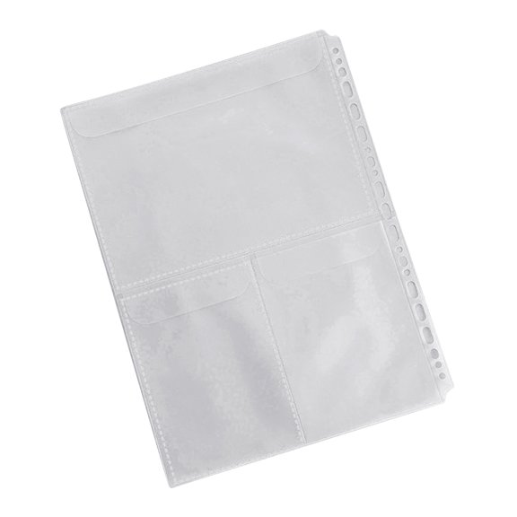 Expandable Document Organizers 4 Rings Binders Letter Size Binders Folder Clear PVC Binder Sleeve Binder File Pocket