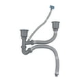 Expandable Double Hose Kitchen Sink Drain Kit with Multiple Deodorants
