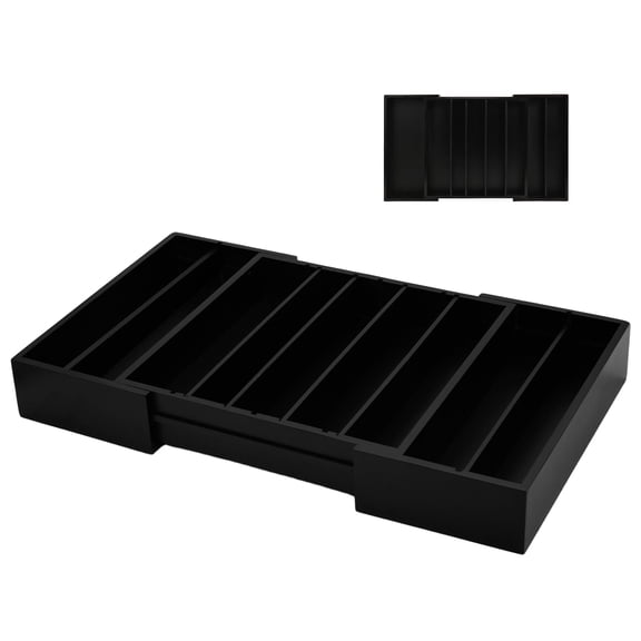 Expandable Drawer Organizer Black Coffee Pod & Tea Storage