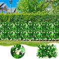 thumbnail image 1 of Expandable Faux Ivy Privacy Fence Screen with Wood Trellis, Retractable Garden Balcony Patio Decor for Backyard, Wedding, Outdoor Wall and Home Decoration, 1 of 7