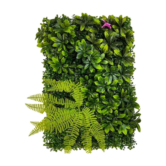 Expandable Faux Leaf Hedge Fence Panel for Balcony, Garden, and Outdoor Privacy Screens - Weather-Resistant Decorative Wall for Patio, Backyard, and Event Spaces