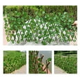 thumbnail image 1 of Expandable Faux Privacy Fence -Expanding Trellis Fence Retractable Fence Artificial Garden Plant Fence Expandable Fence Privacy Screen UV Protected Privacy Screen for Backyard Home Decor Begonia, 1 of 9