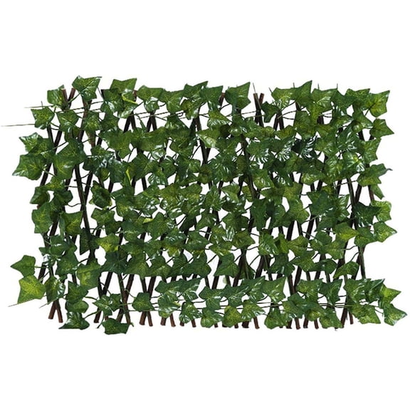 Expandable Fence Privacy Screen With Small Boston Ivy Leaves, Retractable Design For Garden, Patio, Balcony, Indoor/Outdoor Decor - No Size Specified, Perfect For Adding Greenery