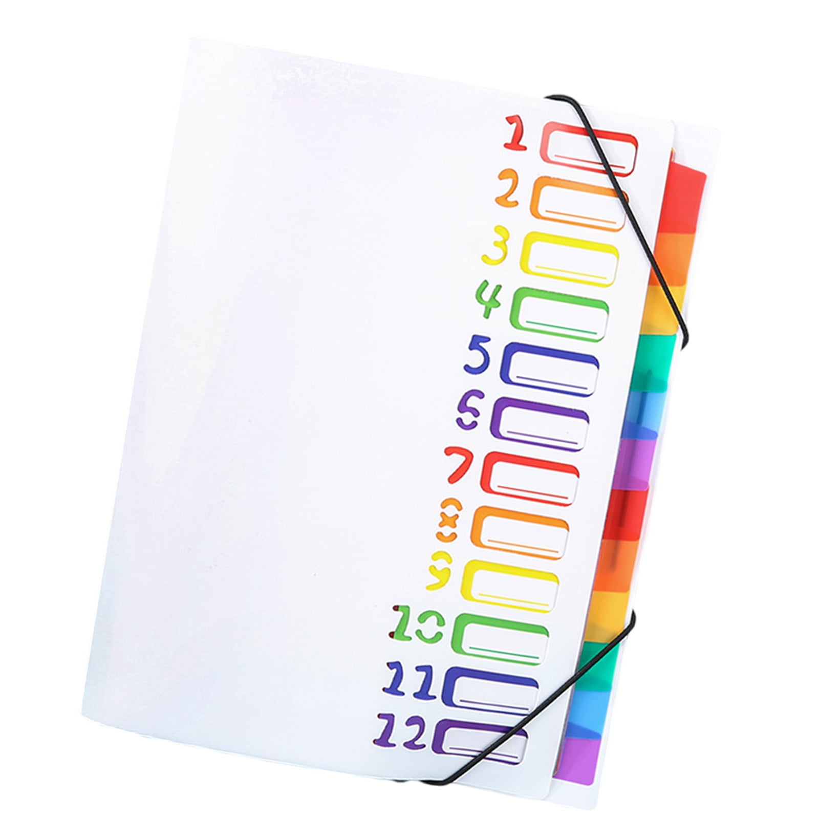 Expandable File Folder 12 Pockets Expanding Document Organiser Sorting ...