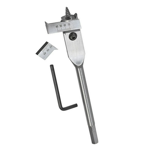 Expandable Flat Wood Drill Bit Set, Adjustable Spade Cutter for Efficient Boring