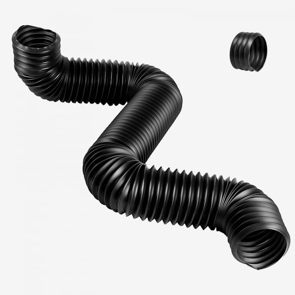 Expandable Flexible Downspout Extension Pipe Adjustable Rainwater Drainage Solution for Home Exterior