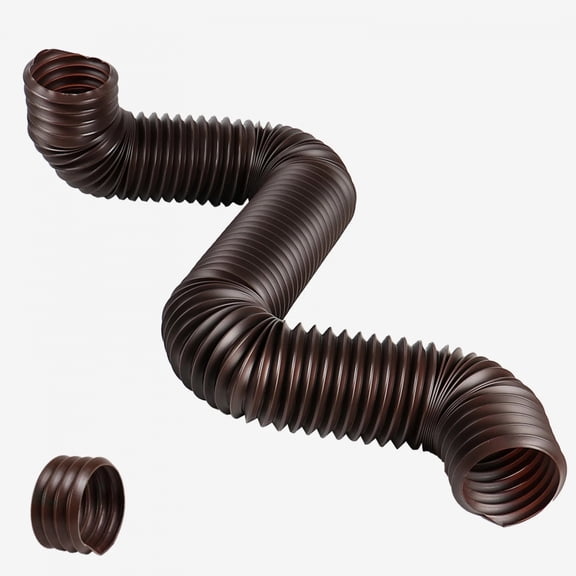 Expandable Flexible Downspout Extension Pipe Adjustable Rainwater Drainage Solution for Home Exterior