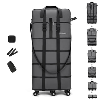 Gloyuda 42.6 Inch Duffle Bag with Wheels and Handle, Splash-Resistant Large Capacity Rolling Travel Bag with Wheels for Man Women, Extra Large Suitcase with Wheels for Moving Travel Transport