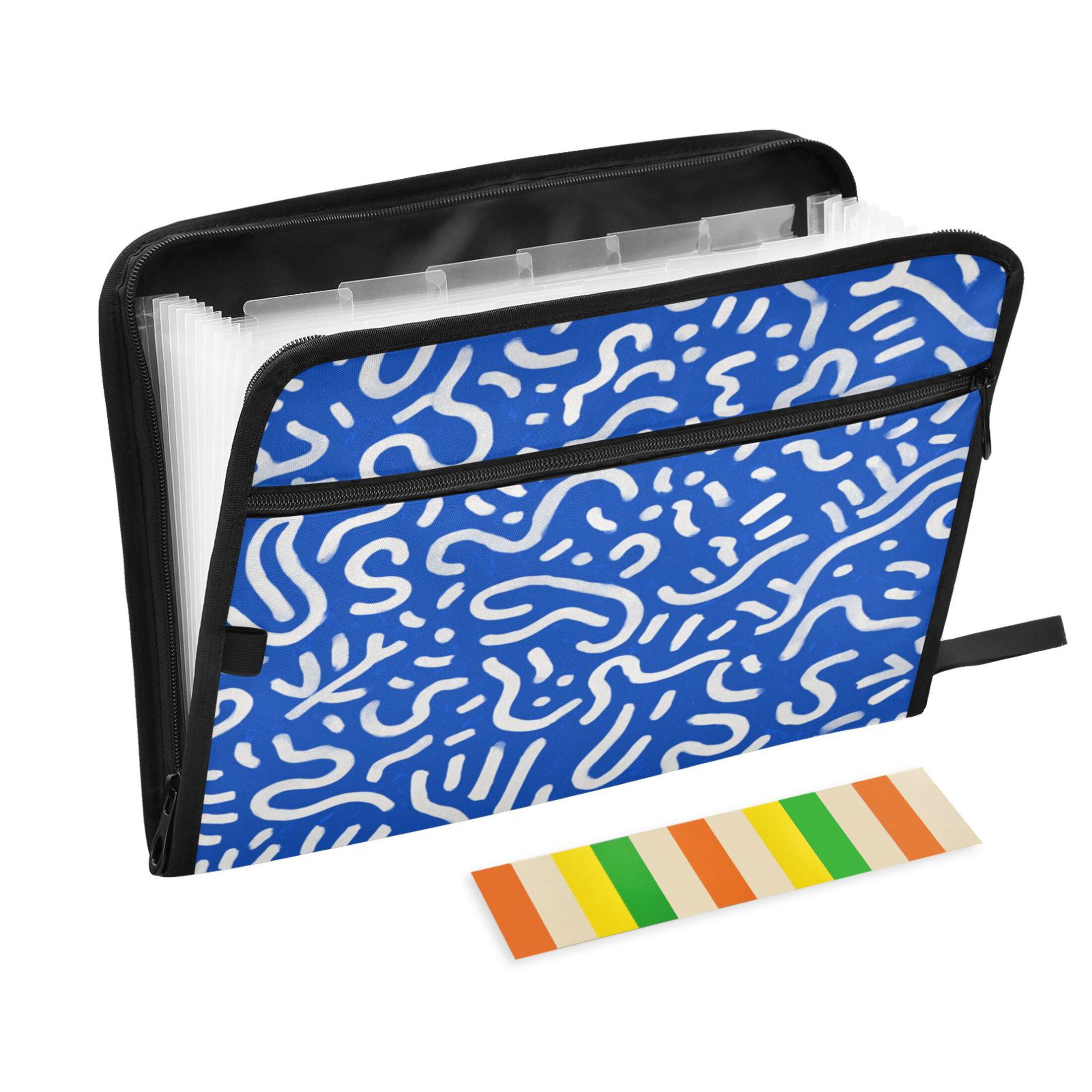 Expandable Folder with Colored Tabs, Desktop Folding Folder for ...