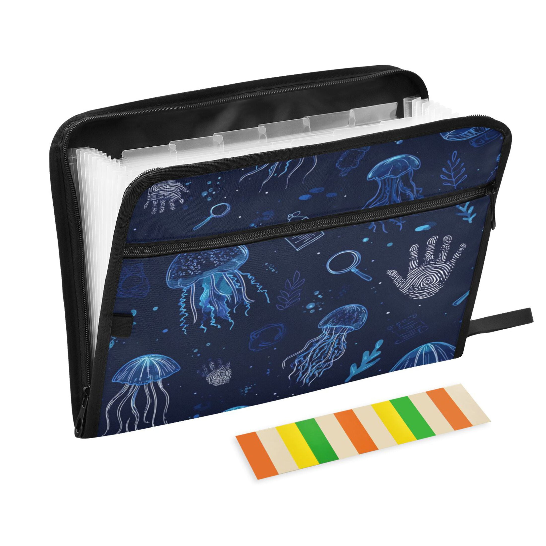 Expandable Folder with Colored Tabs, Desktop Folding Folder for ...