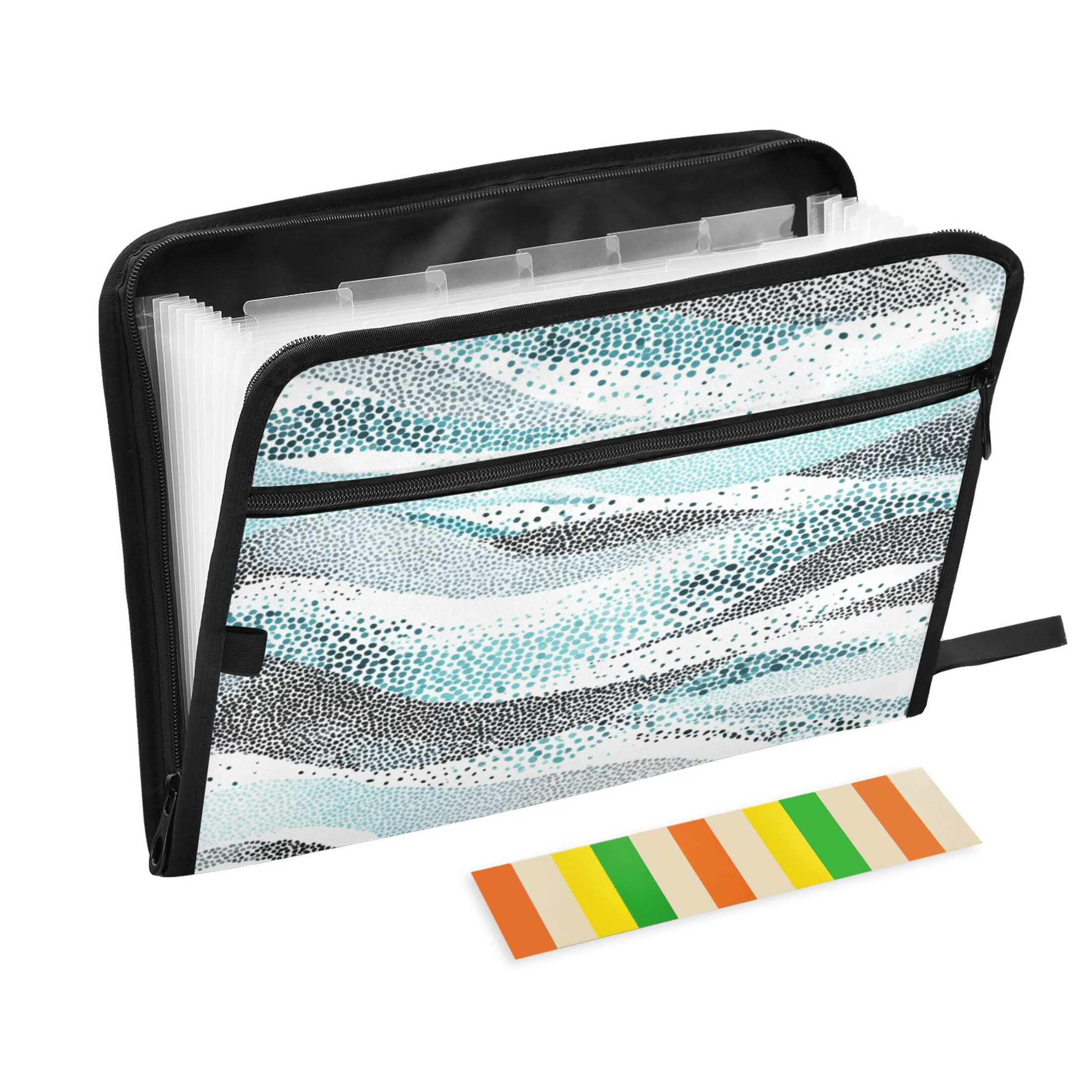 Expandable Folder with Colored Tabs, Desktop Folding Folder for ...