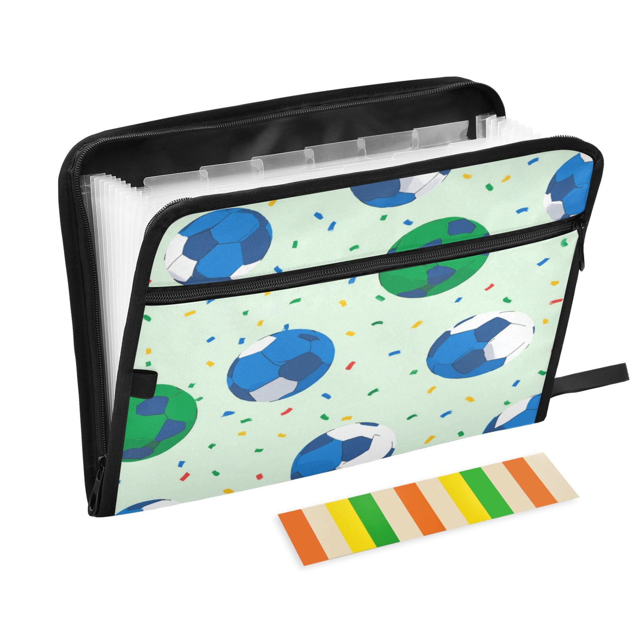 Expandable Folder with Colored Tabs, Desktop Folding Folder for ...