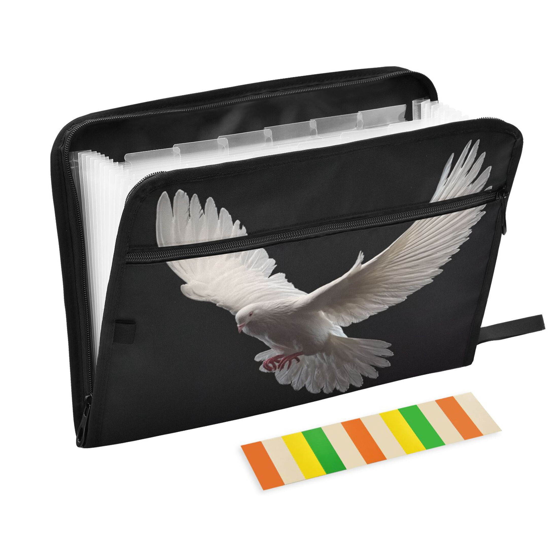 File Folder Flying Expandable Folder with Colored Tabs, Desktop Folding Folder for ...