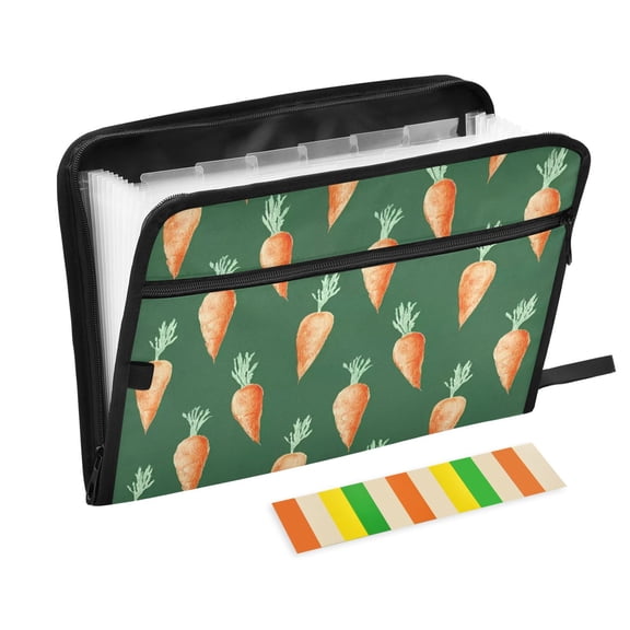 Expandable Folder with Colored Tabs, Desktop Folding Folder for Organizing Files by Category, with 13 Pockets, Suitable for Office Use Fruity Aroma